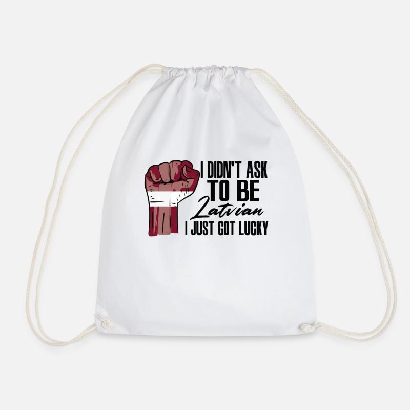 Fierté lettone Drapeau letton cultivé - Sac de sport léger - blanc