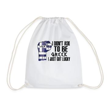 Fierté grecque Drapeau grec cultivé - Sac de sport léger - blanc - Devant