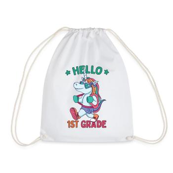 Allô 1ère année - Bonjour les roches de première année - Sac de sport léger - blanc - Devant