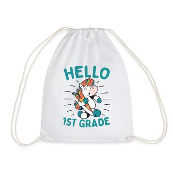 Hello 1st Grade - Hello First Grade Rocks - Turnbeutel - Weiß - Vorne