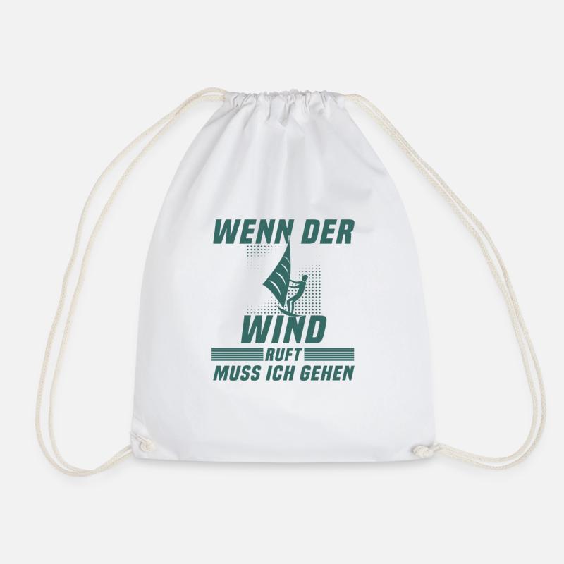 Kite surfen Spruch - Turnbeutel - Weiß