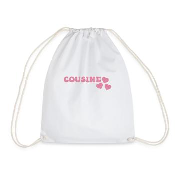 Cousin - Drawstring Bag - white - Front