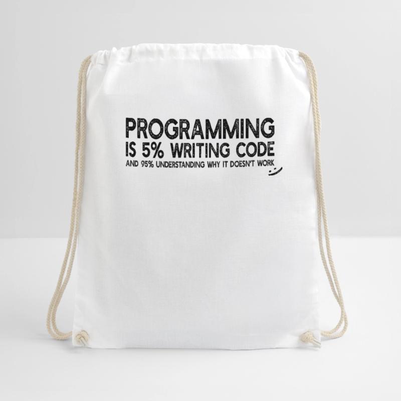 La programmation est 5% d’écriture de code - Computer Coding Sac de sport léger