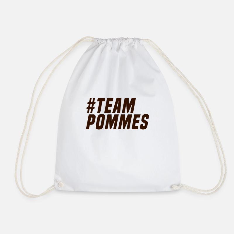 Team Pommes - Turnbeutel - Weiß