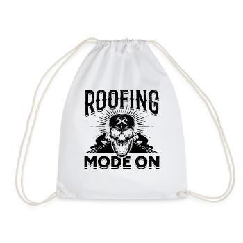 Roofing Mode On - Roofer Worker Roof Contractor - Turnbeutel - Weiß - Vorne