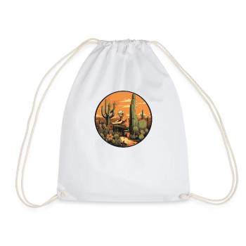 Cactus Accessoires Jardin Cactus Collection Plantes - Sac de sport léger - blanc - Devant