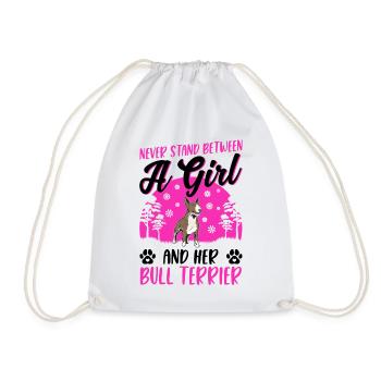 Bull Terrier Fille Miniature Bull Terrier - Sac de sport léger - blanc - Devant