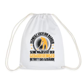 Gebäudereiniger verneigt euch Reinigungskraft - Turnbeutel - Weiß - Vorne