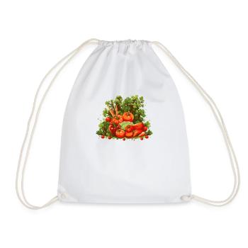gardener garden plant hobby gardener florist - Drawstring Bag - white - Front