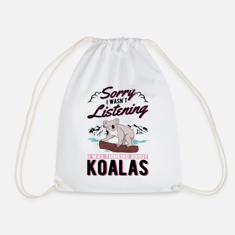 Koala Geschenk Koalabär - Turnbeutel - Weiß