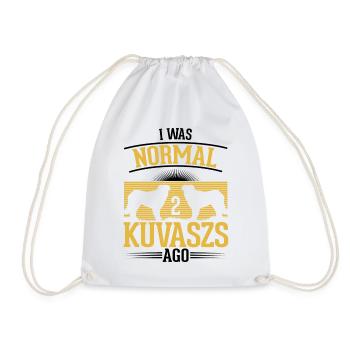 Kuvasz Geschenk Ungarischer Hund - Turnbeutel - Weiß - Vorne