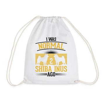 Shiba Inu Geschenk - Turnbeutel - Weiß - Vorne