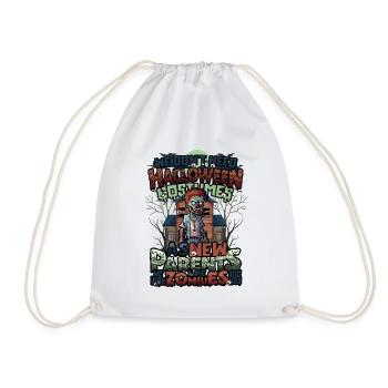 Pas de costume d’Halloween, juste Halloween pour les parents - Sac de sport léger - blanc - Devant