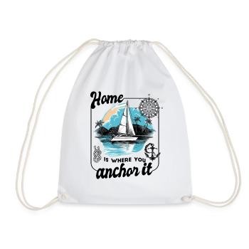 marin voilier voilier voilier voilier yacht - Sac de sport léger - blanc - Devant