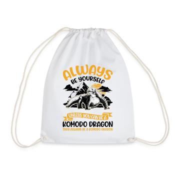 Soyez toujours vous-même Komodo Dragon Komodo Dragons - Sac de sport léger - blanc - Devant