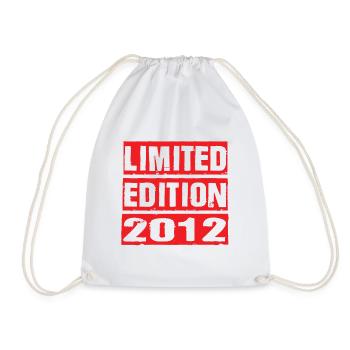 Limited Edition 2012 Birthday 2012 Vintage Retro - Drawstring Bag - white - Front