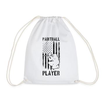 Joueur de paintball US Flag Paintball Paintballer - Sac de sport léger - blanc - Devant