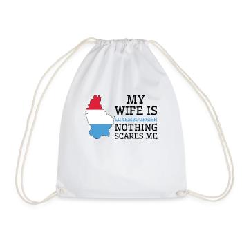 Rien ne me fait peur Ma femme est - Sac de sport léger - blanc - Devant
