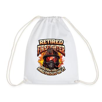 Pompier à la retraite - Sac de sport léger - blanc - Devant