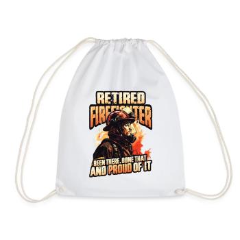 Pompier à la retraite - Sac de sport léger - blanc - Devant