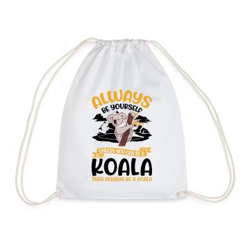 Always be yourself Koala - Turnbeutel - Weiß - Vorne