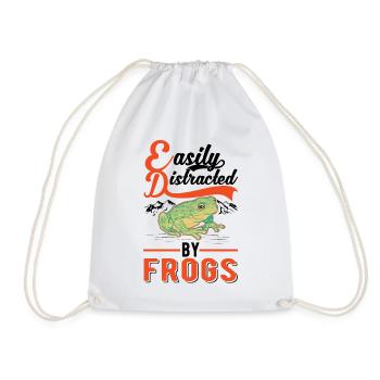 Facilement distrait par Frogs Frosch - Sac de sport léger - blanc - Devant