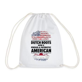 Dutch American Patriot USA Grown Niederlande US - Turnbeutel - Weiß - Vorne
