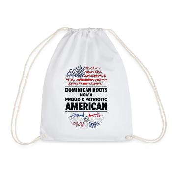 Dominican American Patriot États-Unis - Sac de sport léger - blanc - Devant