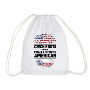Patriote américano-tchèque États-Unis - Sac de sport léger - blanc - Devant