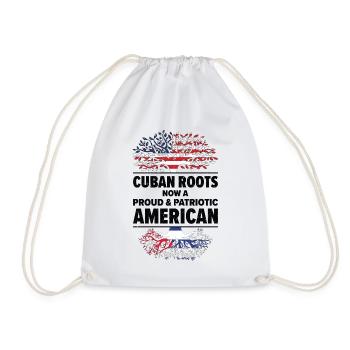 Cubano-Américain Patriote États-Unis - Sac de sport léger - blanc - Devant