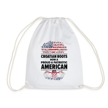Croatie américain patriote USA cultivé - Sac de sport léger - blanc - Devant