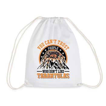 Tarantula Pet Spider Tarantula - Drawstring Bag - white - Front