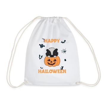 Skunk Citrouille Mignon Skunk Joyeux Halloween - Sac de sport léger - blanc - Devant