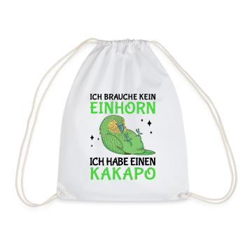 Ich habe einen Kakapo Neuseeland Papagei - Turnbeutel - Weiß - Vorne