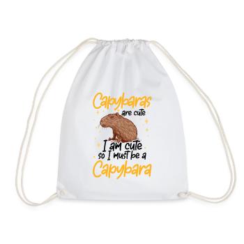 Je suis un capybara capybara - Sac de sport léger - blanc - Devant
