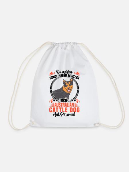 Australian Cattle Dog hat Personal - Turnbeutel - Weiß