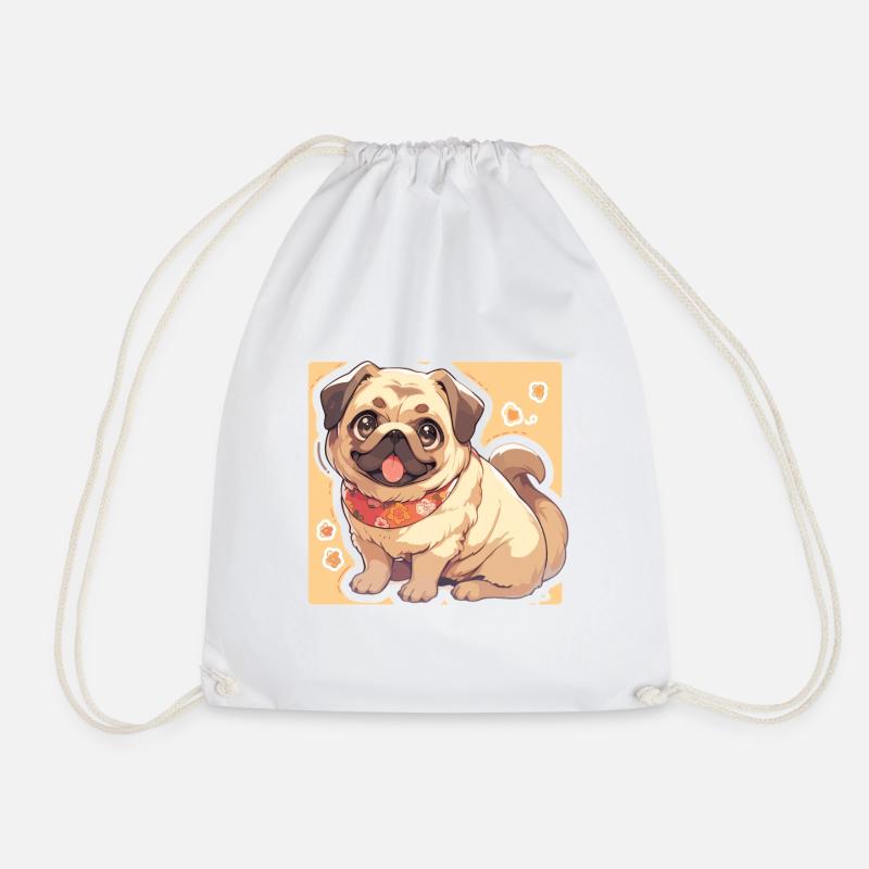 Mops Mops Hund Mops Leben Mops Geschenke - Turnbeutel - Weiß