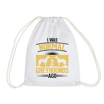Lévrier cadeau lévrier Galgo - Sac de sport léger - blanc - Devant