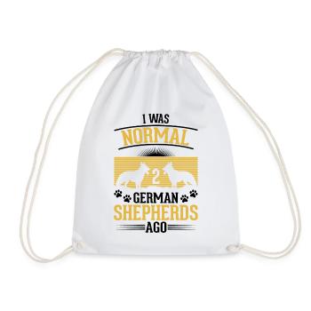Cadeau de berger allemand - Sac de sport léger - blanc - Devant