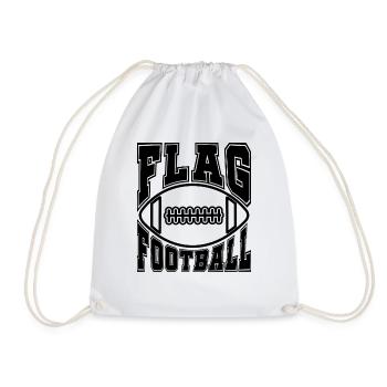 Joueur de flag-football Hommes Femmes Enfants - Sac de sport léger - blanc - Devant
