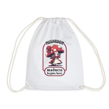 Cueilleur de champignons RPG-Occulte-Gothique champignon amusant - Sac de sport léger - blanc - Devant