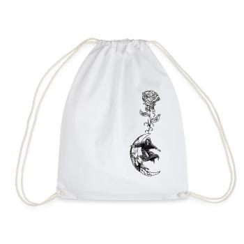 Skateboard Skater-Goth Skate Skateboarder - Sac de sport léger - blanc - Devant