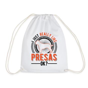 Presa Canario Gift Dogo Canario - Drawstring Bag - white - Front