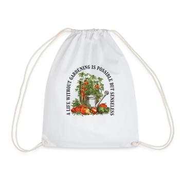 Gardener, Garden Plant, Hobby Gardener, Florist - Drawstring Bag - white - Front