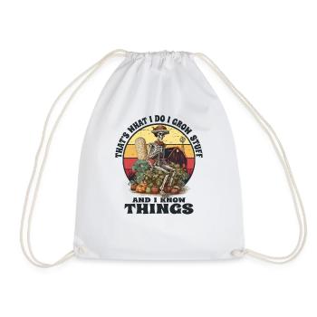 Jardinier jardin plante paysanne dictons Vintage - Sac de sport léger - blanc - Devant