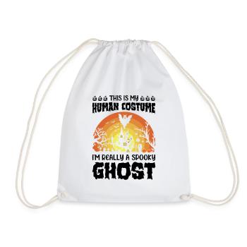 C’est mon costume humain, je suis vraiment un fantôme effrayant - Sac de sport léger - blanc - Devant