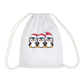 Pingouin Noël Animaux Pingouins mignons - Sac de sport léger - blanc - Devant