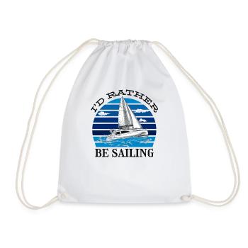 Sailor Voilier Voilier Voilier Yacht à voile - Sac de sport léger - blanc - Devant