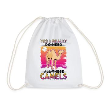 Camel Lover Egypt - Drawstring Bag - white - Front