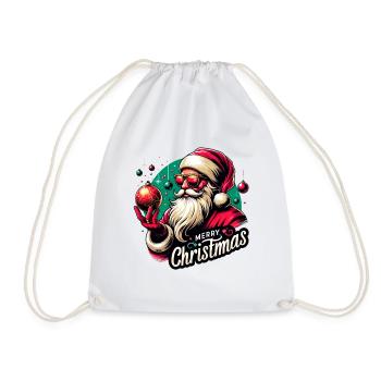 Joyeux Noël Père Noël - Sac de sport léger - blanc - Devant